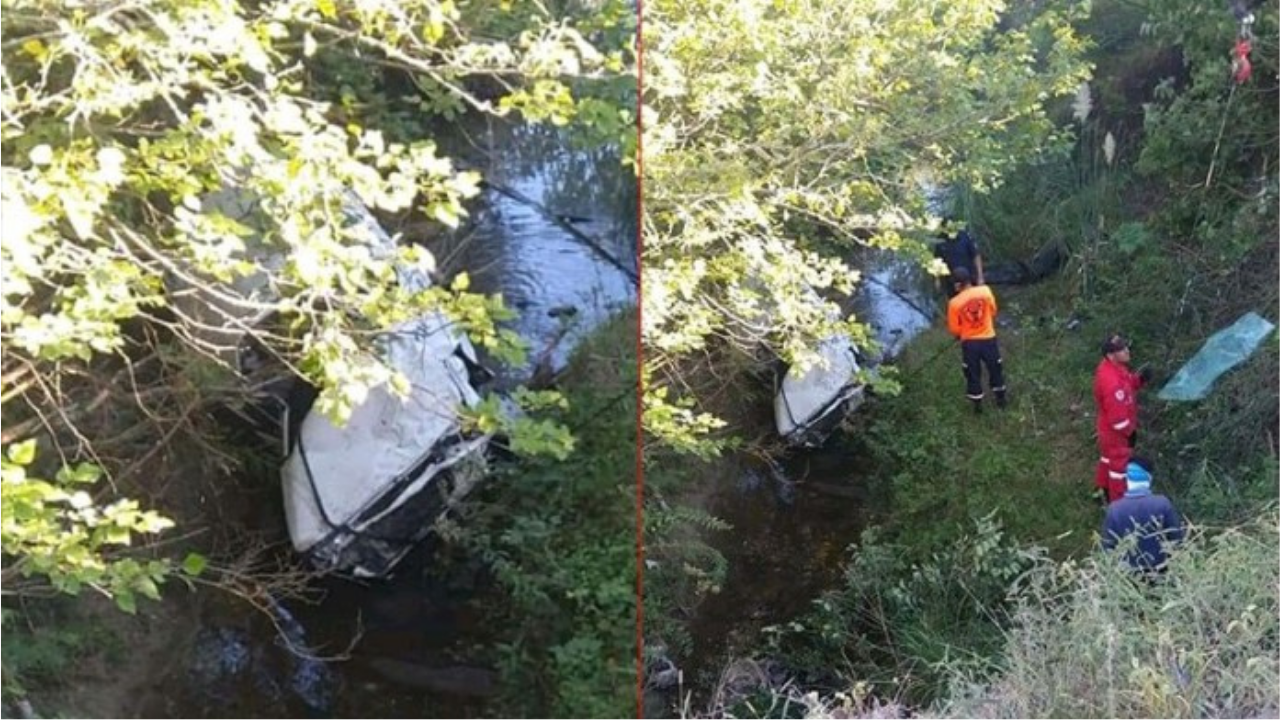 El conductor de un Fiat Duna, propiedad de su abuelo, perdió el control y cayó debajo de un puente de madera en la zona rural de Santa Elena...